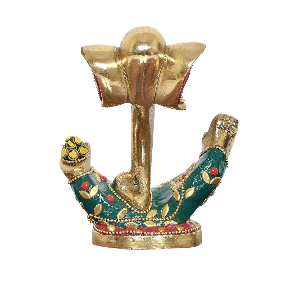 Brassaura® Brass Modern Ganesha Idol | Height 5 Inches