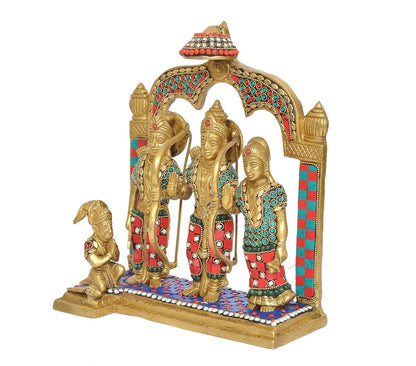 Brassaura® Brass Ram Darbar Statue | Height 11 Inches