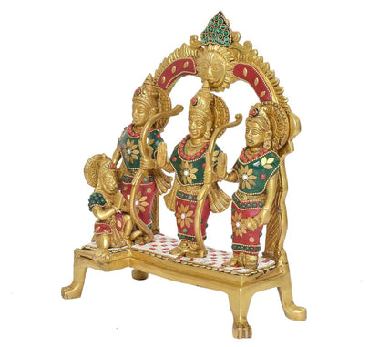 Brassaura® Brass Ram Darbar Statue | Height 11.5 Inches