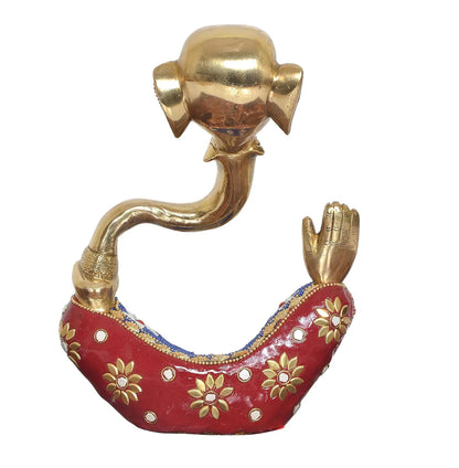 Brassaura® Brass Modern Ganesha Statue | Height 8 Inches