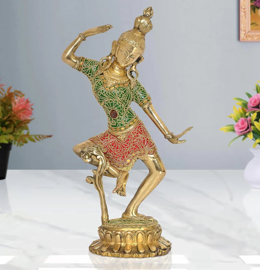 Brassaura® Brass Shiv Parvati Dancing Statue | Height 15 Inches