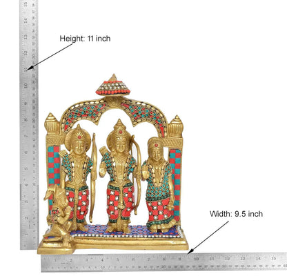 Brassaura® Brass Ram Darbar Statue | Height 11 Inches