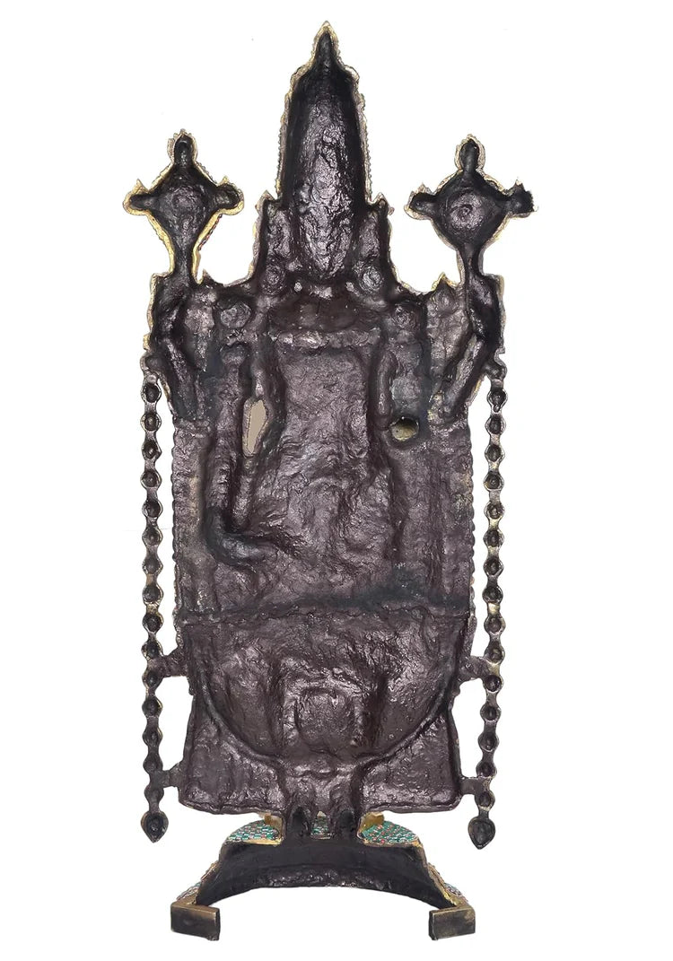 Brassaura® Brass Tirupati Balaji Big Idol Statue | Height 46 Inches