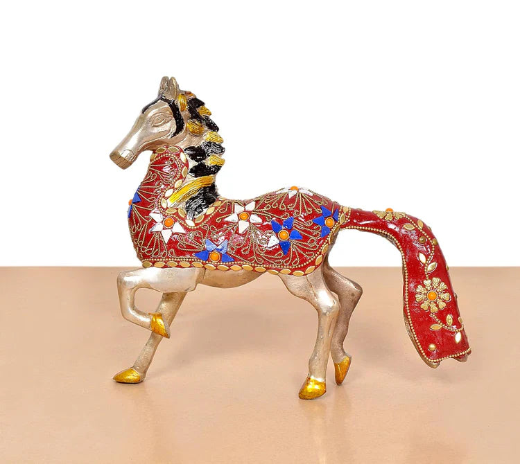 Brassaura® Brass Horse Statue | Height 10.5 Inches