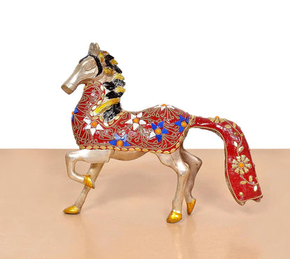 Brassaura® Brass Horse Statue | Height 10.5 Inches