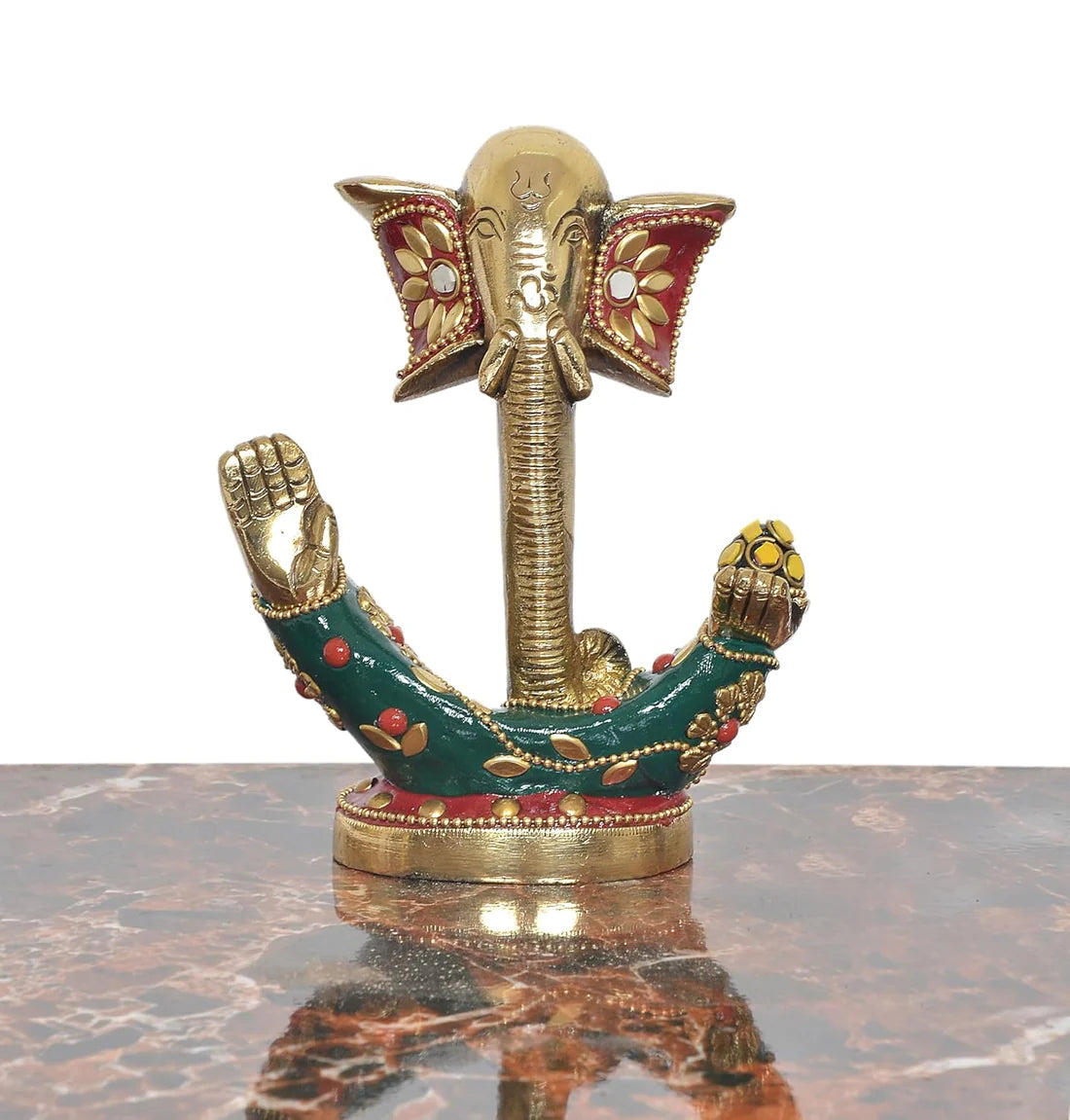 Brassaura® Brass Modern Ganesha Idol | Height 5 Inches
