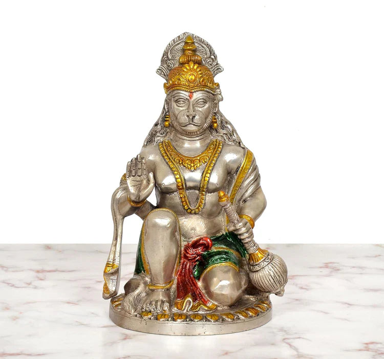 Brassaura® Brass Hanuman Statue | Height 9.5 Inches