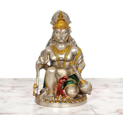 Brassaura® Brass Hanuman Statue | Height 9.5 Inches