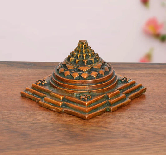 Brassaura® Brass Sri Yantra | Height 2 Inches