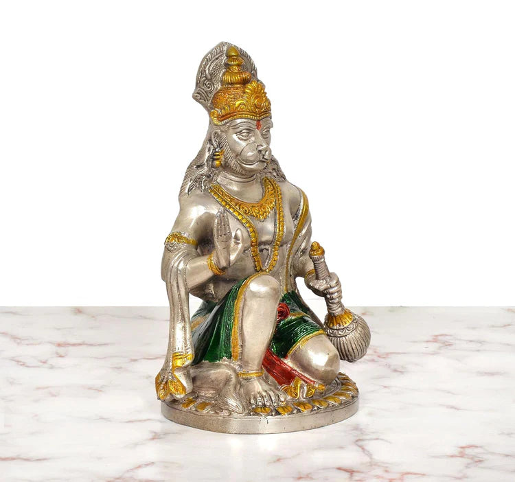 Brassaura® Brass Hanuman Statue | Height 9.5 Inches