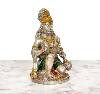 Brassaura® Brass Hanuman Statue | Height 9.5 Inches