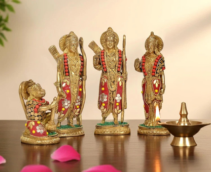 Brassaura® Brass Ram Darbar Statue | Height 6.5 Inches