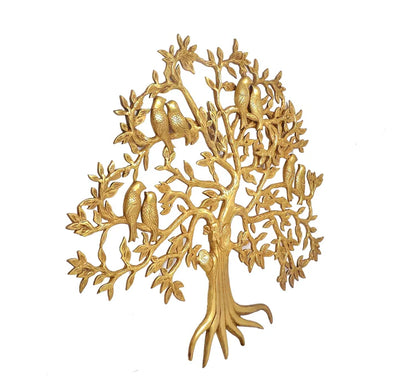 Brassaura® Brass Kalpavriksha Tree Wall Hanging | Height 23 Inches