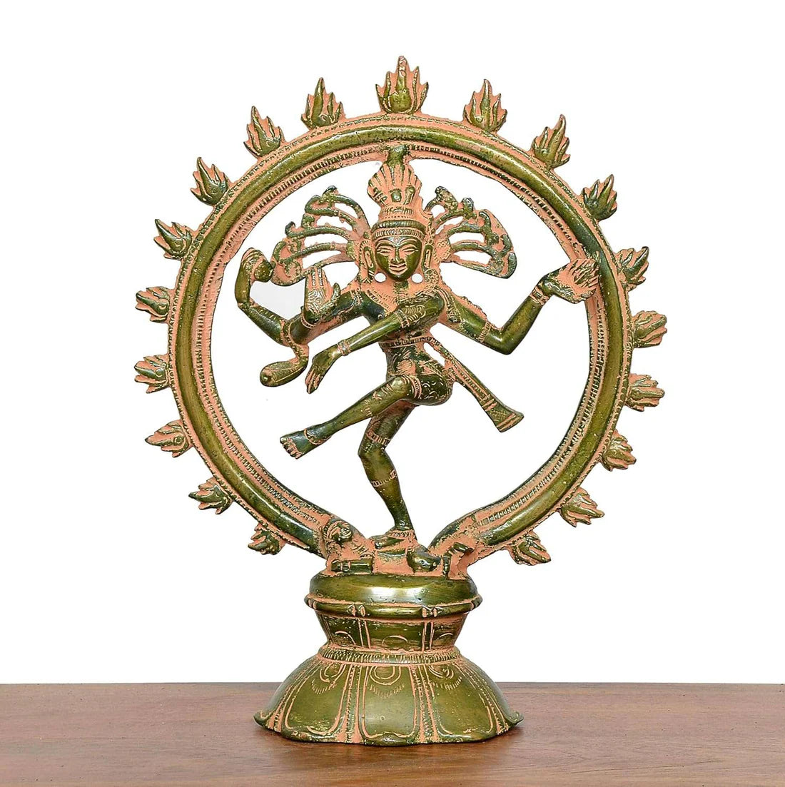Brassaura® Brass Natraj Lord Shiva Statue | Height 9 Inches