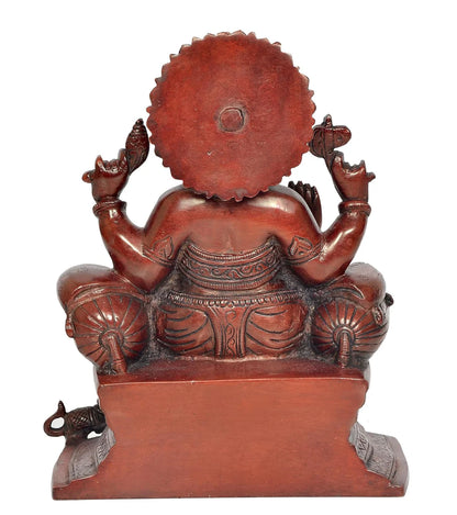 ब्रासोरा® वृंदावन वेणुगोपाल कृष्ण पीतल की प्रतिमा मोर के साथ | एंटीक नीला और सुनहरा रंग | ऊँचाई 20 इंच