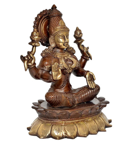 ब्रासोरा® वृंदावन वेणुगोपाल कृष्ण पीतल की प्रतिमा मोर के साथ | एंटीक नीला और सुनहरा रंग | ऊँचाई 20 इंच