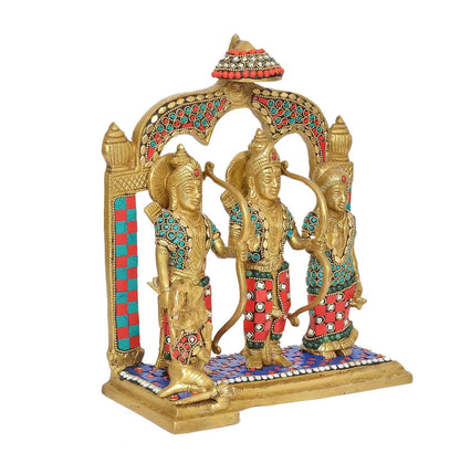 Brassaura® Brass Ram Darbar Statue | Height 11 Inches