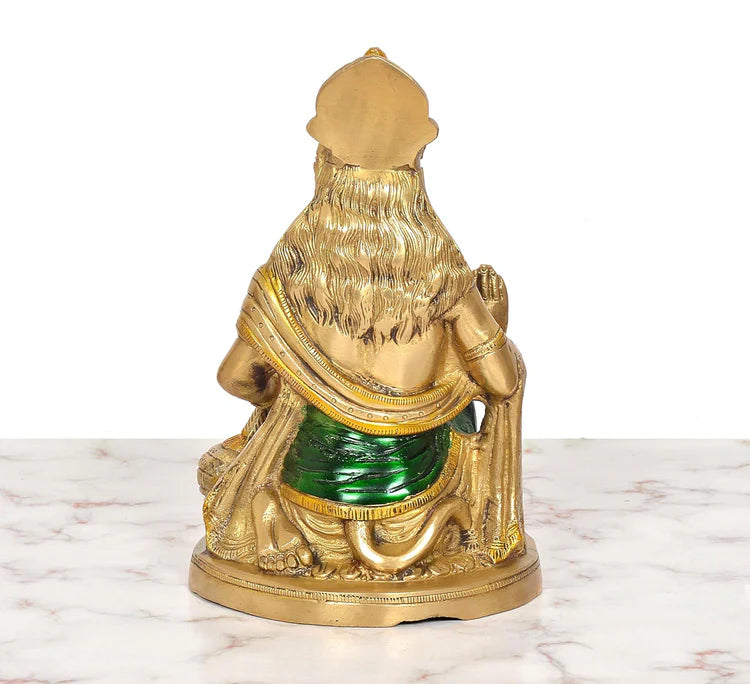 Brassaura® Brass Hanuman Statue | Height 9.5 Inches