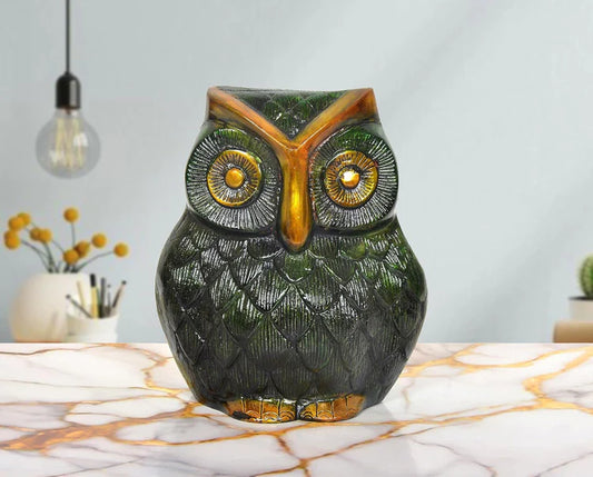 Brassaura® Brass Owl Showpiece | Height 7 Inches