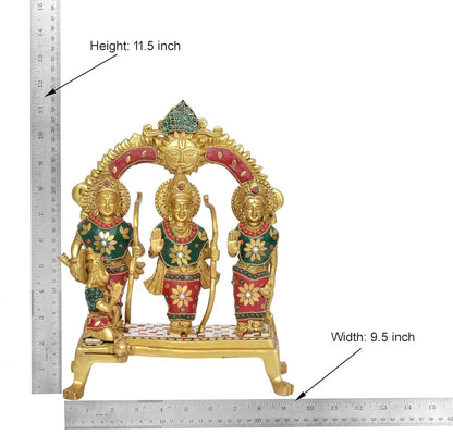 Brassaura® Brass Ram Darbar Statue | Height 11.5 Inches