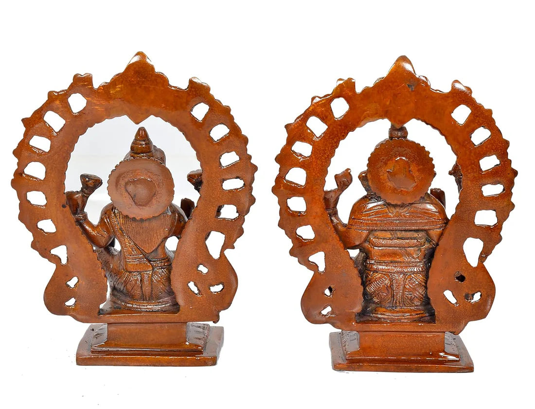 ब्रासोरा® वृंदावन वेणुगोपाल कृष्ण पीतल की प्रतिमा मोर के साथ | एंटीक नीला और सुनहरा रंग | ऊँचाई 20 इंच