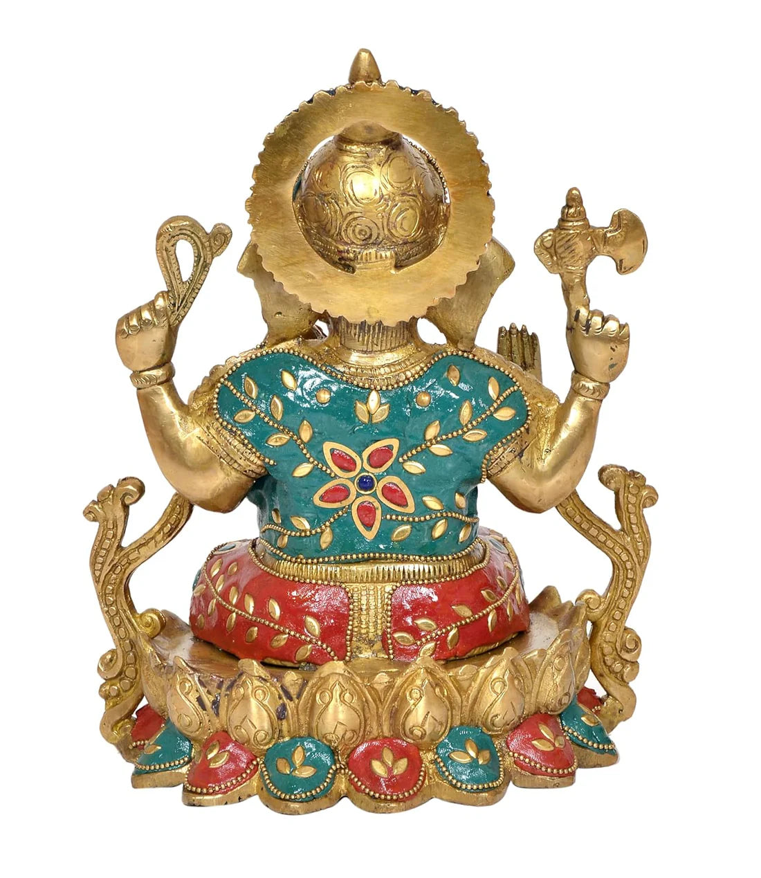 ब्रासोरा® वृंदावन वेणुगोपाल कृष्ण पीतल की प्रतिमा मोर के साथ | एंटीक नीला और सुनहरा रंग | ऊँचाई 20 इंच