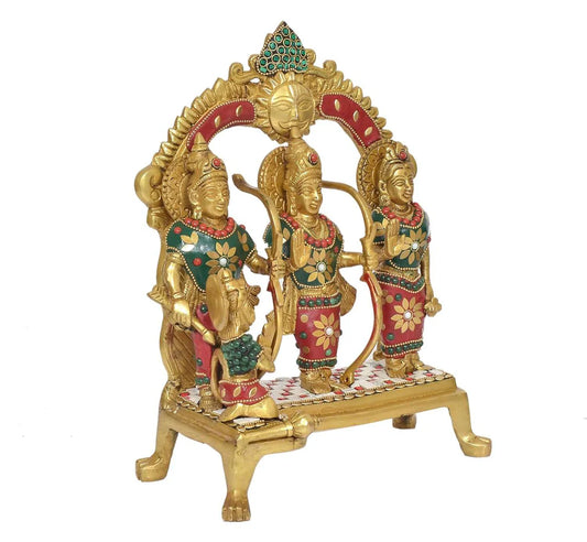 Brassaura® Brass Ram Darbar Statue | Height 11.5 Inches