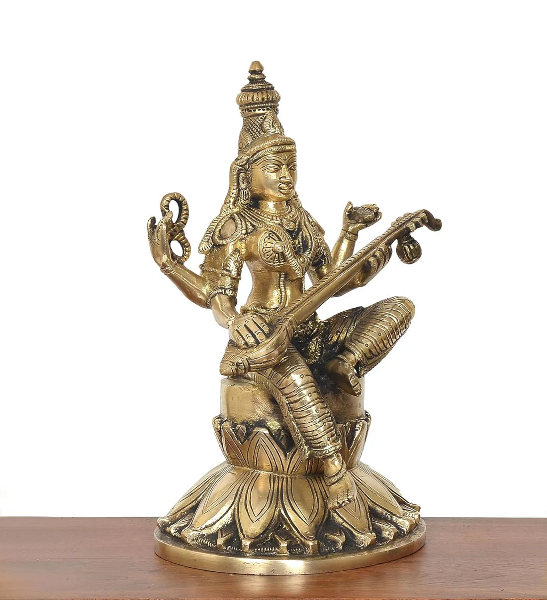 ब्रासोरा® वृंदावन वेणुगोपाल कृष्ण पीतल की प्रतिमा मोर के साथ | एंटीक नीला और सुनहरा रंग | ऊँचाई 20 इंच