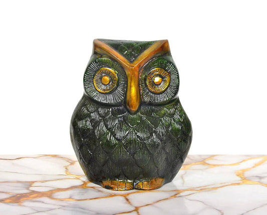 Brassaura® Brass Owl Showpiece | Height 7 Inches