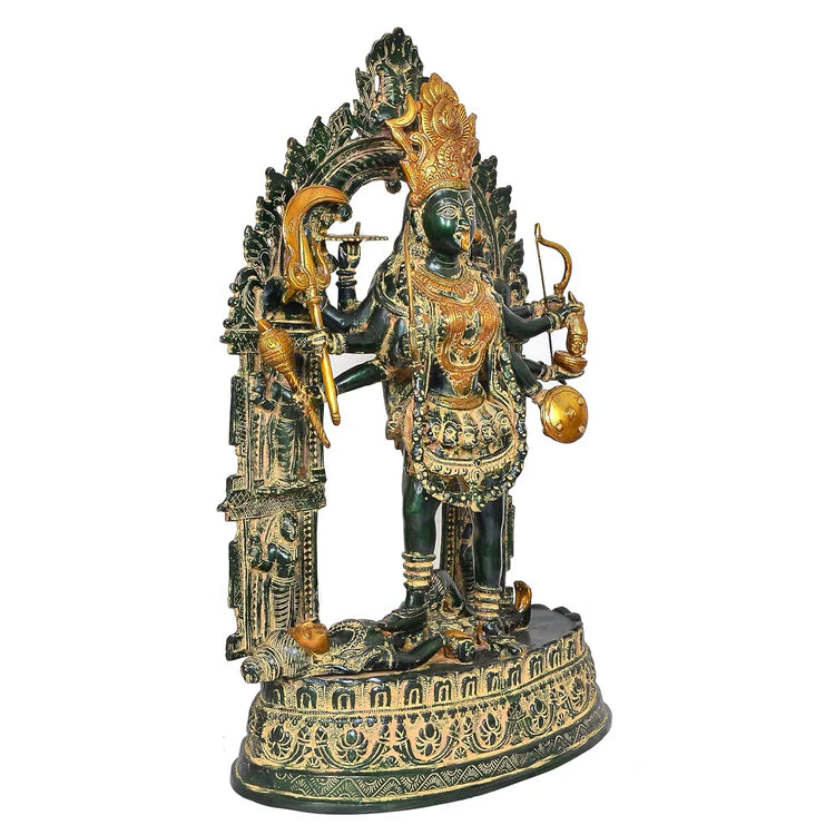 Brassaura® Brass Goddess Mahakali Idol | Height 28 Inches