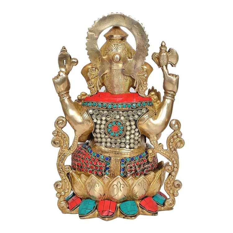 ब्रासोरा® वृंदावन वेणुगोपाल कृष्ण पीतल की प्रतिमा मोर के साथ | एंटीक नीला और सुनहरा रंग | ऊँचाई 20 इंच