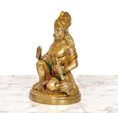 Brassaura® Brass Hanuman Statue | Height 9.5 Inches