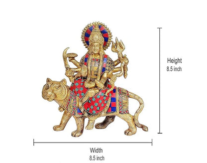 ब्रासोरा® वृंदावन वेणुगोपाल कृष्ण पीतल की प्रतिमा मोर के साथ | एंटीक नीला और सुनहरा रंग | ऊँचाई 20 इंच