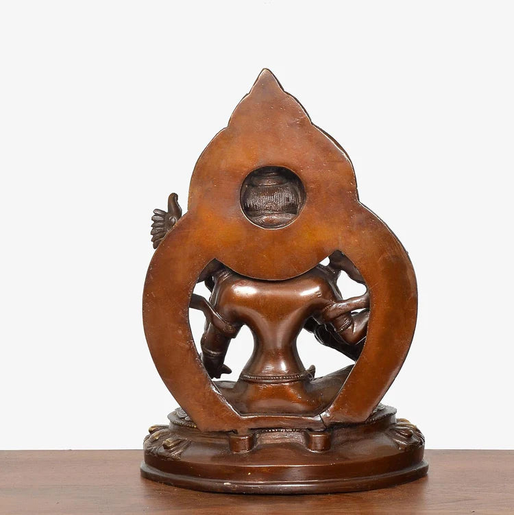 Brassaura® Brass Tara Devi Saraswati Statue | Height 9 Inches
