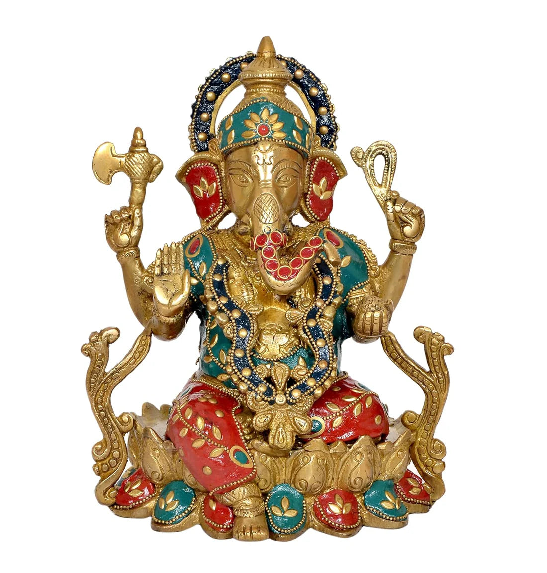 ब्रासोरा® वृंदावन वेणुगोपाल कृष्ण पीतल की प्रतिमा मोर के साथ | एंटीक नीला और सुनहरा रंग | ऊँचाई 20 इंच