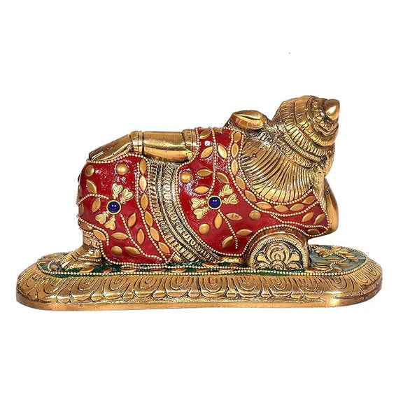 Brassaura® Brass Ganesha Statue Idol | Height 4 Inches