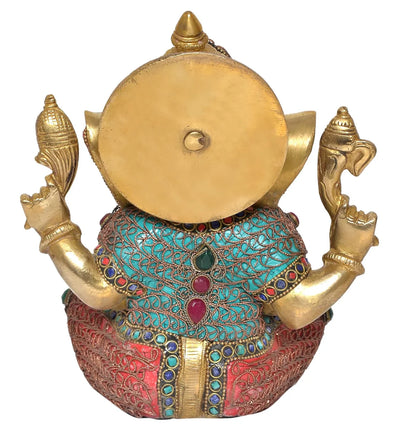ब्रासोरा® वृंदावन वेणुगोपाल कृष्ण पीतल की प्रतिमा मोर के साथ | एंटीक नीला और सुनहरा रंग | ऊँचाई 20 इंच