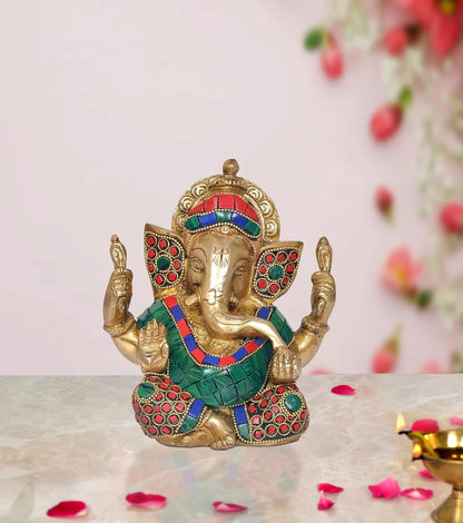 ब्रासोरा® वृंदावन वेणुगोपाल कृष्ण पीतल की प्रतिमा मोर के साथ | एंटीक नीला और सुनहरा रंग | ऊँचाई 20 इंच