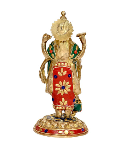 Brassaura® Brass Lord Vishnu Statue | Height 7.5 Inches