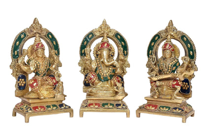 ब्रासोरा® वृंदावन वेणुगोपाल कृष्ण पीतल की प्रतिमा मोर के साथ | एंटीक नीला और सुनहरा रंग | ऊँचाई 20 इंच