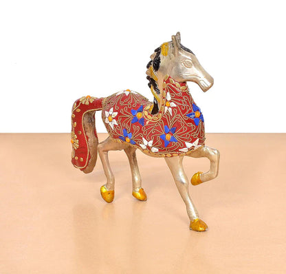 Brassaura® Brass Horse Statue | Height 10.5 Inches