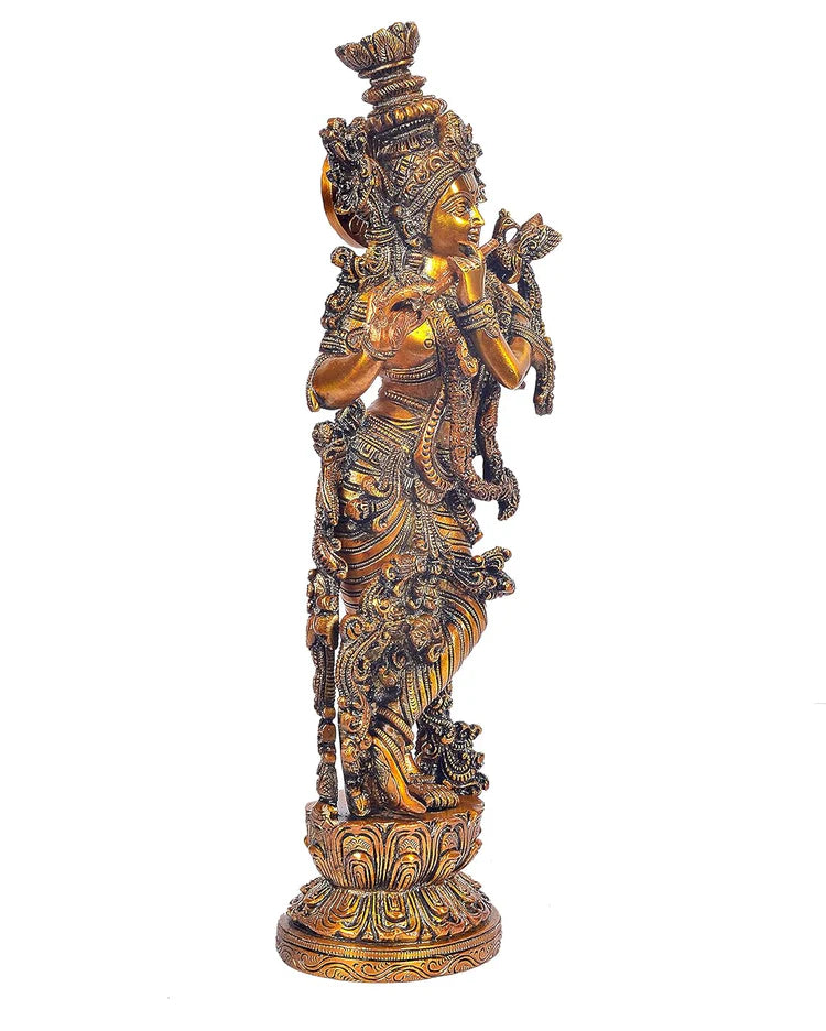 Brassaura® Brass Spiritual Decorative Idol | Height 14 Inches