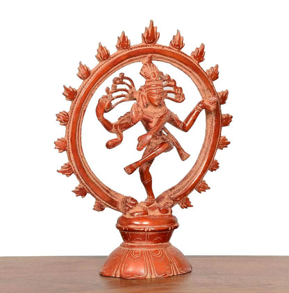 Brassaura® Brass Natraj Lord Shiva Statue | Height 9 Inches