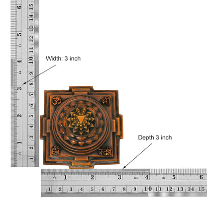 Brassaura® Brass Sri Yantra | Height 2 Inches