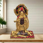 Brass Gem Stone Work Shiva with Kali Mata Idol for Home and Decor Weight 3.9 Kg Height 27 cm