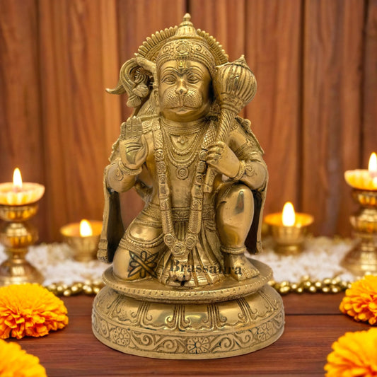 Brass Hanuman Weight 5 Kg & Height 10.5 Inch