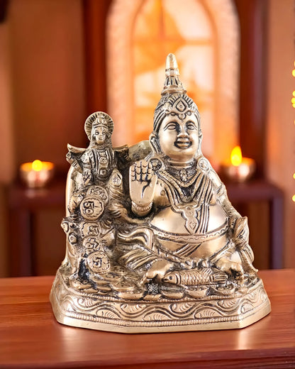 Brassaura™ Vastu Kuber Ji Idol – 6.25 inch | 1.9 kg – Handcrafted Pure Brass Statue for Wealth & Prosperity