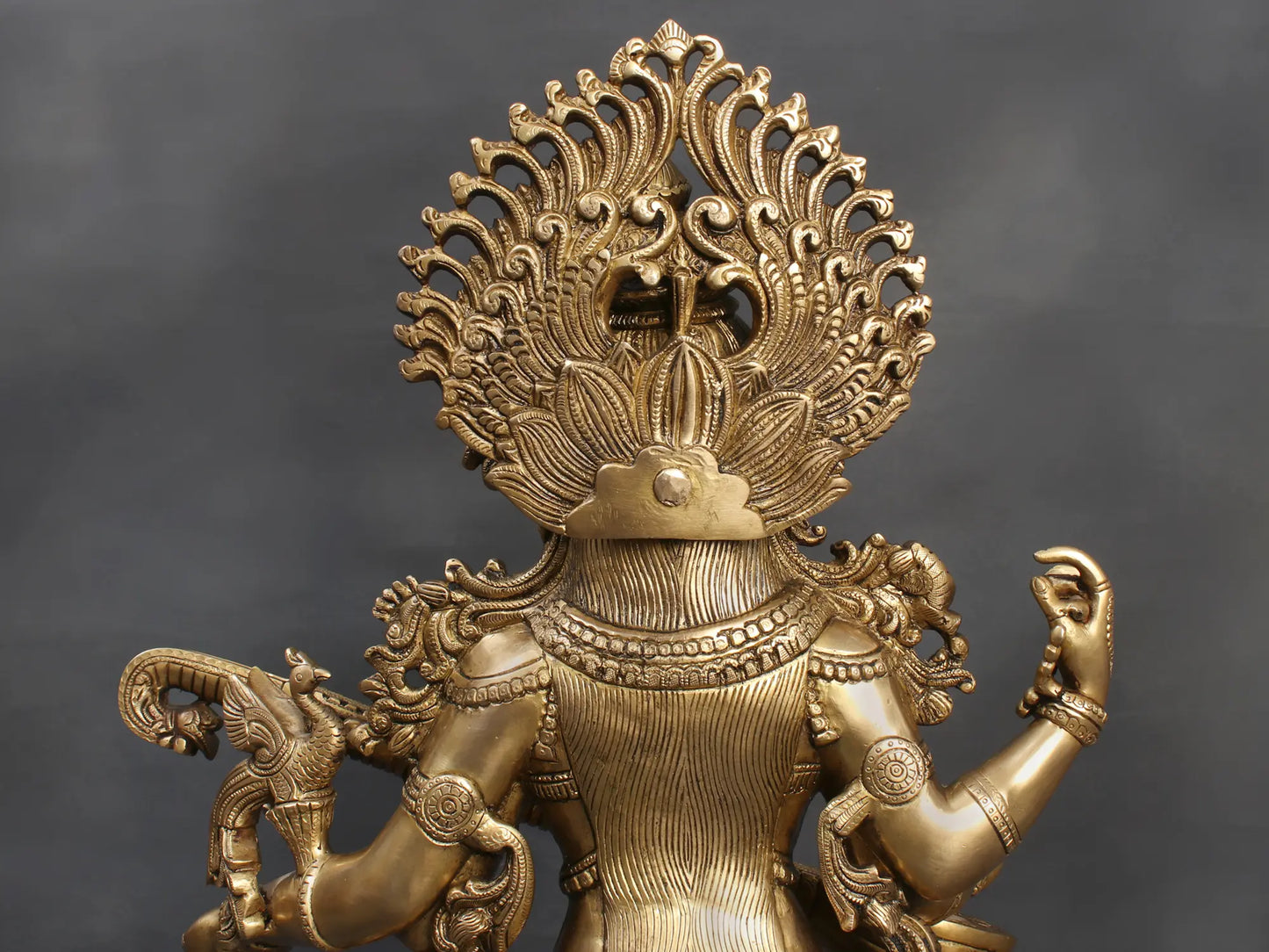 Brassaura® Brass Goddess Saraswati Statue | Height 25 Inches & Weight 29.75 kg