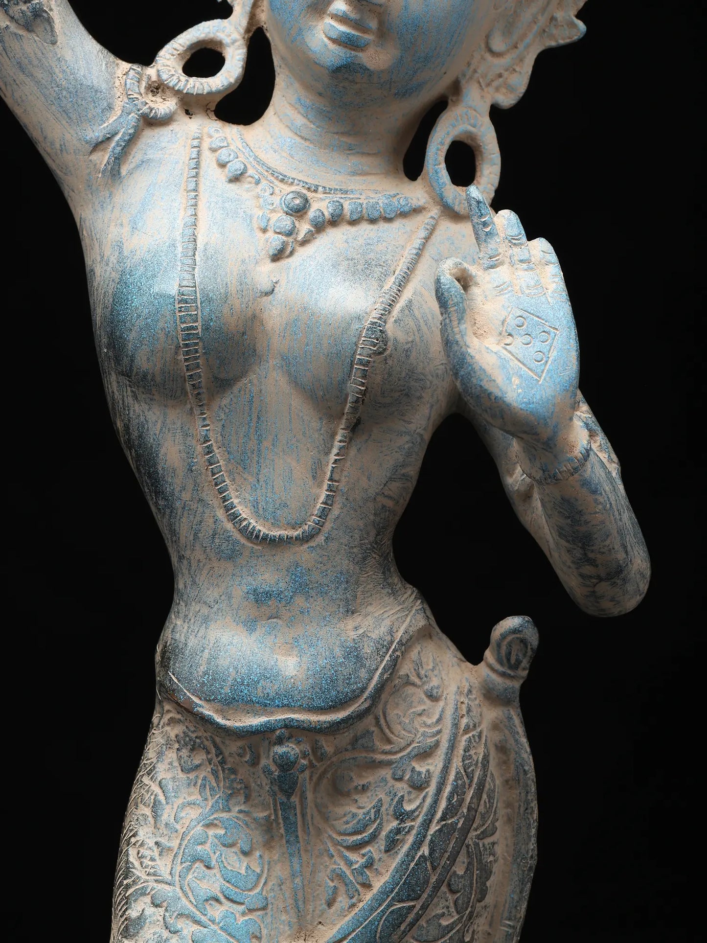 ब्रैसौरा® तिब्बती देवी माया देवी | पीतल की मूर्ति | ऊंचाई 20 इंच और वजन 3.82 किग्रा