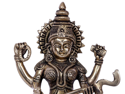 Brassaura® Brass Goddess Saraswati Statue | Height 8 Inches & Weight 1.80 kg